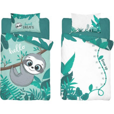 Bambusa gultas veļa 100x135 3952 Koala lācis tirkīza balts Man ir tik daudz mēnešu un dienu spilvendrāna 40x60 bērnu Bamboo 103