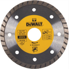 Dewalt-Akcesoria TURBO dimanta disks betonam, ķieģeļiem, klinkeram 125/22.23/7.5mm DeWalt [DT3712-QZ]