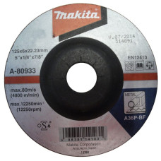 Makita-Akcesoria metāla slīpēšanas disks, 125/22,23/6,0 mm, Makita [A-80933]