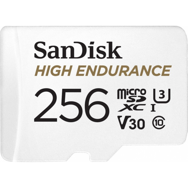 Sandisk High Endurance 256 GB MicroSDXC UHS-I Class 10