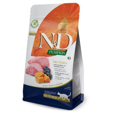 Farmina N&D Pumpkin Cat Lamb and Blueberry Neutered Adult - dry cat food - 1.5 kg