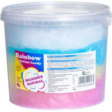 Gsg24 Krāsaina varavīksnes kokvilnas konfekte Rainbow Cotton Candy 5L