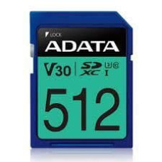 ADATA  MEMORY SDXC 512GB V30/ASDX512GUI3V30S-R
