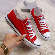 News Low textile sneakers W EVE8D red