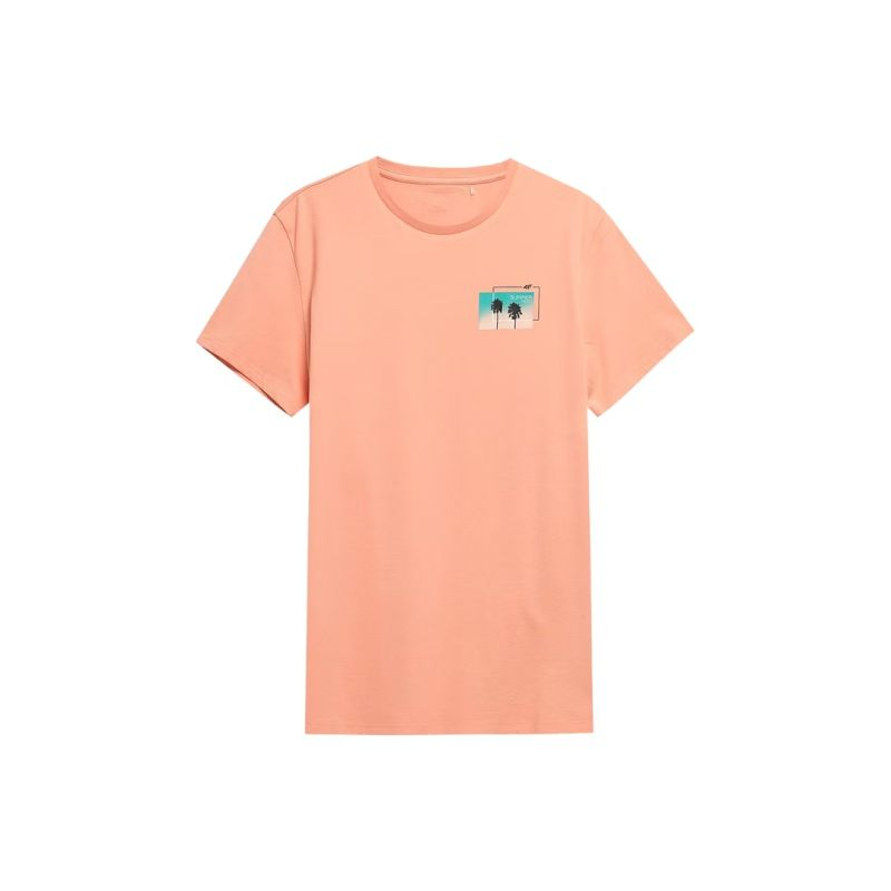 4F T-shirt M H4L22-TSM043 salmon