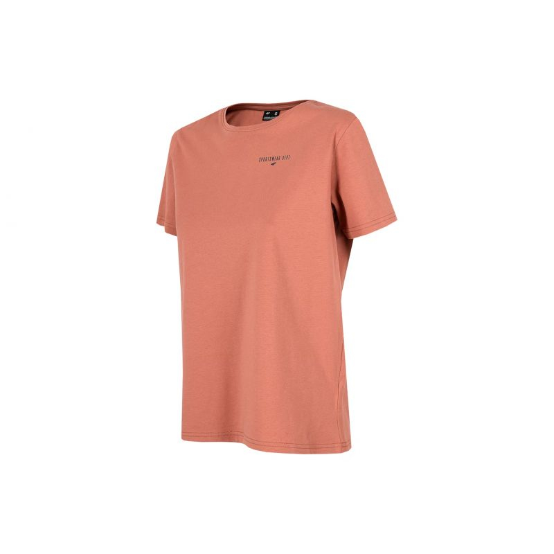 4F T-shirt W H4Z22-TSD028 salmon