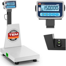 TEM Industriālie platformas svari ar RS232 interfeisu 150 kg / 50 g LCD M LEGALIZĀCIJA