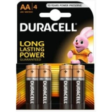 Duracell AA MN1500 Alkaline LR6 1.5V Baterijas 4gab.