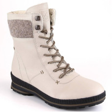 Rieker Comfortable insulated leather boots W RKR614, beige