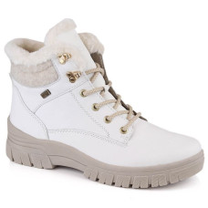 Rieker Leather waterproof boots insulated with wool Remonte W RKR628 white