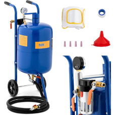 MSW Mobilais sifona smilšu strūkla ar spiediena regulēšanu 60-125 psi, 40 l