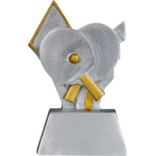 Tryumf Galda tenisa statuete / 10 cm / sudrabs