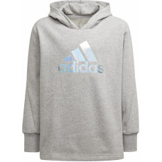 Adidas Džemperis GM Hoodie meitenēm H57219 / pelēks / 164 cm