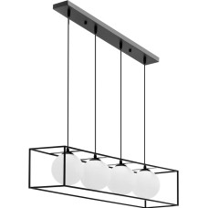 Uniprodo Moderna 4 punktu G9 griestu lampa - stikla lodītes rāmī