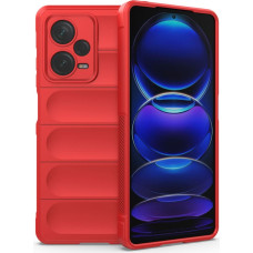 Hurtel Elastīgs vāciņš Xiaomi Redmi Note 12 Pro+ Magic Shield Case, sarkans