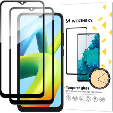 Wozinsky SET 2x 9H rūdīts stikls Xiaomi Redmi A2 / Redmi A1 pilnekrānam ar melnu rāmi