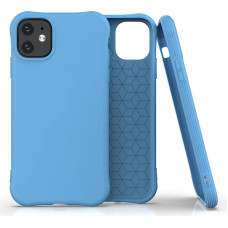 Fusion Solaster Back Case Silikona Aizsargapvalks Priekš Apple iPhone 11 Pro Zils