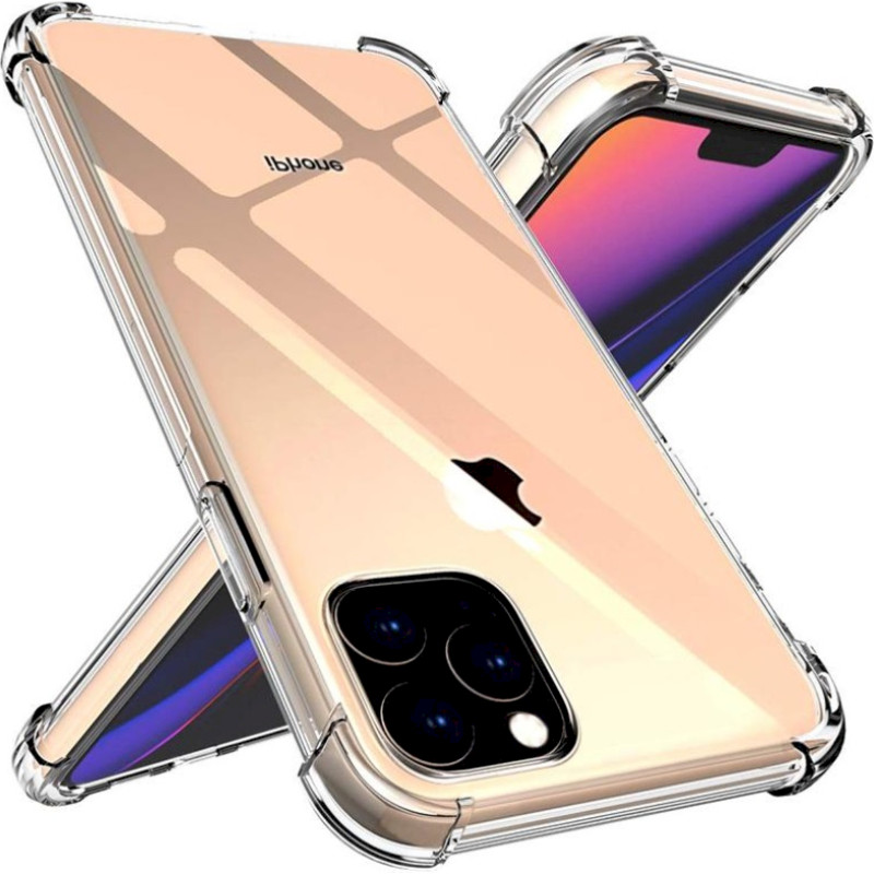 Fusion Anti Shock 0.5 mm Silikona Aizsargapvalks Priekš Apple iPhone 12 | 12 Pro Caurspīdīgs