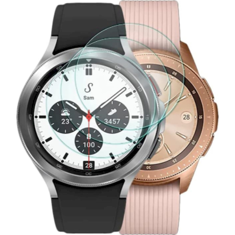 Fusion Nano 9H aizsargstikls pilnam ekrānam Samsung Galaxy Watch 4 Classic 42mm