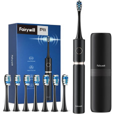 FairyWill Sonic toothbrush with head set and case FW-P11 (Black)