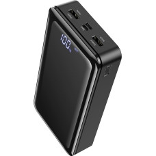 Borofone BJ8 Extreme power banka 30000 mAh | 2 x USB melna