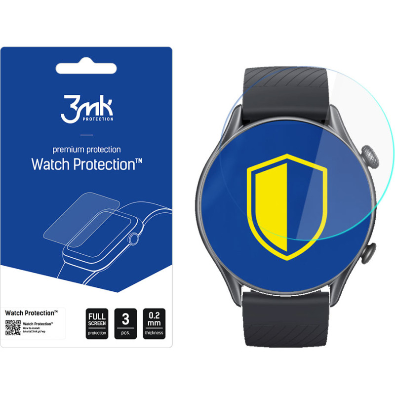 Xiaomi Amazfit GTR 3 Pro - 3mk Watch Protection™ v. ARC+ screen protector