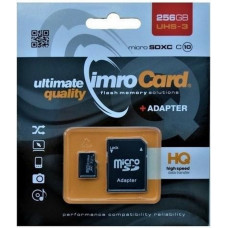 Imro memory card 256GB microSDXC kl. 10 UHS-3 + adapter