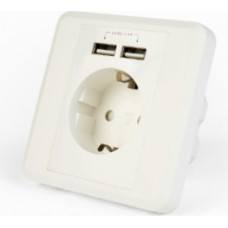 Energenie  AC Wall Socket with 2 port USB Charger