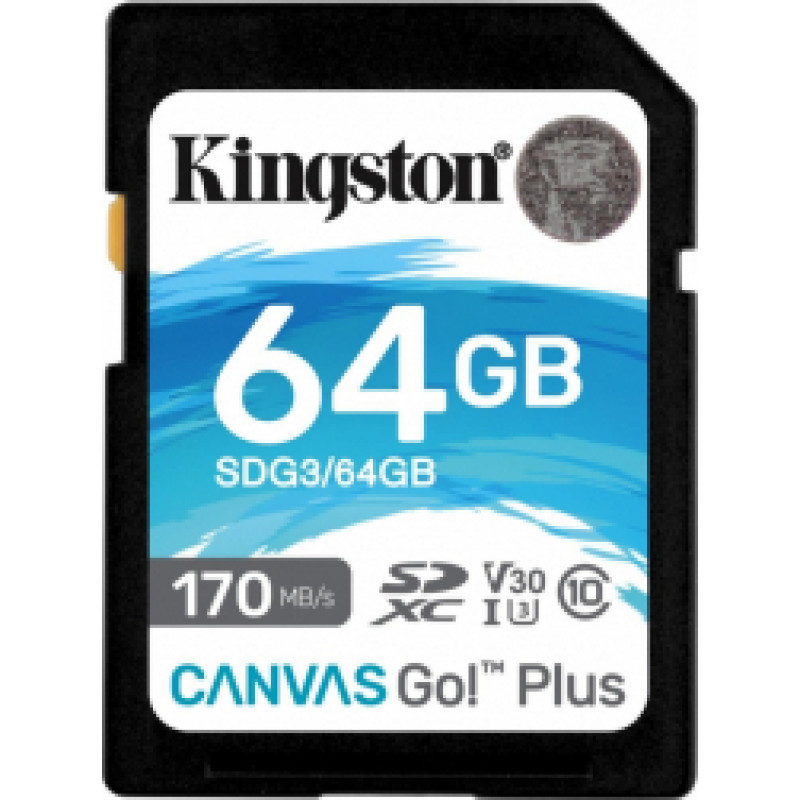 Kingston 64GB SDXC Canvas Go Plus