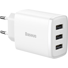 Baseus Compact  Charger 3U 17W EU White