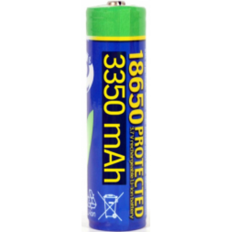 Akumulators Energenie Lithium-ion 18650 Protected 3350mAh