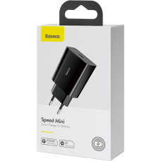 Baseus CCFS-SN01 Speed Mini Charger USB-C 20W Black (Damaged Package)