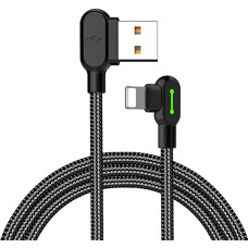 Mcdodo CA-4671 LED Angle USB Lightning Cable, 1.2m (Black)