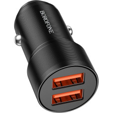 Borofone Car charger BZ19 Wisdom - 2xUSB - 12W black