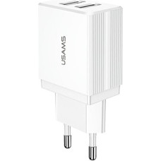 USAMS Ład. siec. 2xUSB T24 2,1A biały |white (only head) CC90TC01 (US-CC090)