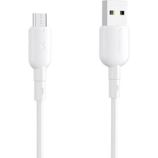 USB to Micro USB cable Vipfan Colorful X11, 3A, 1m (white)