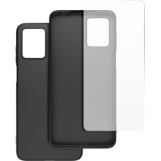 CASR TPU Cover + Tempered Glass for Motorola G13|G23 Black