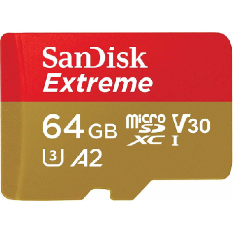 Atmiņas karte Sandisk Extreme 64GB MicroSDXC