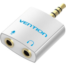 Vention Adapter audio Vention BDBW0 4-pole 3.5mm male to 2x 3.5mm female silver 0.25m