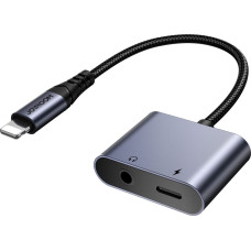 Joyroom SY-L01 Lightning to Lightning | 3.5 mm mini jack DAC adapter 2in1 - black