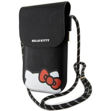 Hello Kitty Leather Hiding Kitty Cord bag - black