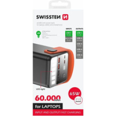 Swissten Power Line Power Bank Ārējas Uzlādes Baterija 60 000 mAh | 65W