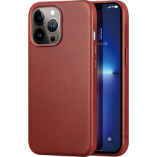 Dux Ducis Naples Case for iPhone 13 Pro Max Leather Cover (MagSafe Compatible) Red