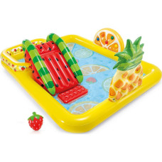 Intex paddling pool Fun 'n Fruity Play Center  244x191cm  swimming pool (yellow  with water slide)