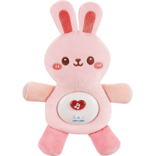 BABY Interactive plīša mīksts mazuļiem Light Sound Bunny Sleeper Pink
