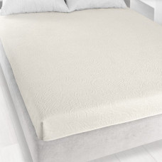 Frotē pieguļošs palags 175x220 ekru K01 5722 Tulpe