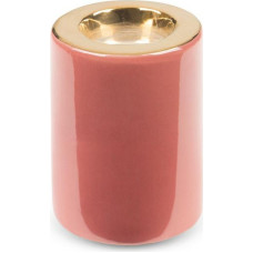 Keramikas svečturis Sibel 8x8x10 tumši rozā zelts