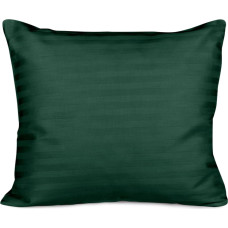Satīna spilvendrāna 70x80 zaļa tumši vienkrāsainas svītras Cizgili damask