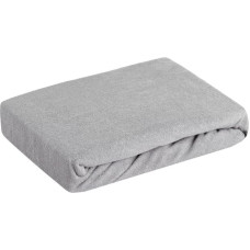 Frotē palags ar elastīgo joslu 220x200 sudrabs 170 g/m2 20 cm matracim