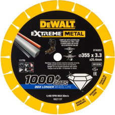 Dewalt-Akcesoria Dimanta disks tērauda griešanai, 355/25,4 / 3,3 mm, EXTREME® METAL sērija, DeWalt [DT40257-QZ]